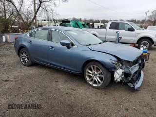 2017 Mazda 6 Grand Touring with VIN JM1GL1W53H1121416, listed as a Copart auction lot 50084295 with 104,206 mi miles and Salvage Title. Bid and sale history available at carsss.com. Image 4.