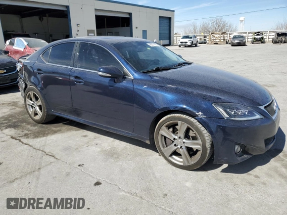 2012 Lexus IS 350 with VIN JTHBE5C27C5029490, listed as a Copart auction lot 46371965 with 83,548 mi miles and Salvage title. Bid and sale history available at DreamBid. Image 4.