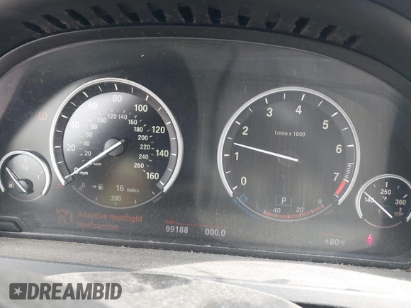 2013 BMW 7 Series 750i with VIN WBAYA8C59DC996552, listed as a IAAI auction lot 41921201 with 99,188 mi miles and . Bid and sale history available at DreamBid. Image 7.