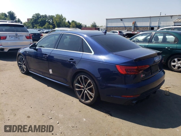 2018 Audi S4 Premium Plus with VIN WAUB4AF41JA004239, listed as a Copart auction lot 68134044 with 114,230 mi miles and Salvage Title. Bid and sale history available at carsss.com. Image 2.