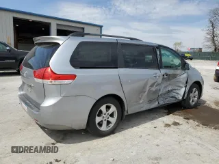 2013 Toyota Sienna LE AAS with VIN 5TDKK3DCXDS280134, listed as a Copart auction lot 50694905 with 254,377 mi miles and Salvage Title. Bid and sale history available at DreamBid. Image 3.