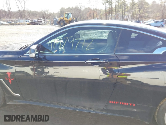 2017 Infiniti Q60 Sport with VIN JN1EV7EL4HM553227, listed as a IAAI auction lot 41479712 with 49,673 mi miles and . Bid and sale history available at DreamBid. Image 14.