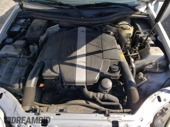 2001 Mercedes-Benz SLK-Class with VIN WDBKK65F11F178256, listed as a Copart auction lot 54979975 with 95,439 mi miles and Salvage Title. Bid and sale history available at carsss.com. Image 11.
