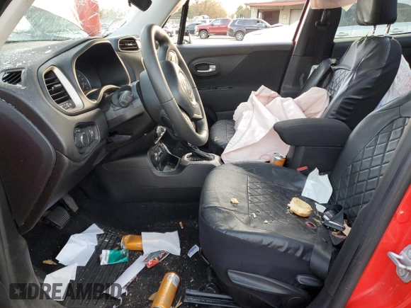 2017 Jeep Renegade Sport with VIN ZACCJBAB5HPF02529, listed as a Copart auction lot 80759394 with 130,906 mi miles and Salvage Title. Bid and sale history available at carsss.com. Image 7.