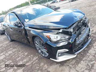 2018 Infiniti Q50 Red Sport 400 z VIN JN1FV7AP0JM461227, wystawiony jako IAAI lot #42308384 z przebiegiem 100 694 mil mil oraz . Historia ofert i sprzedaży dostępna na DreamBid. Obrazek 1.