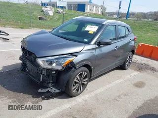 2019 Nissan Kicks S with VIN 3N1CP5CU8KL542721, listed as a IAAI auction lot 41889781 with 88,604 mi miles and . Bid and sale history available at carsss.com. Image 2.