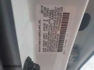 2020 Acura TLX with VIN 19UUB3F38LA001329, listed as a Copart auction lot 42044105 with 41,300 mi miles and Salvage Title. Bid and sale history available at carsss.com. Image 13.