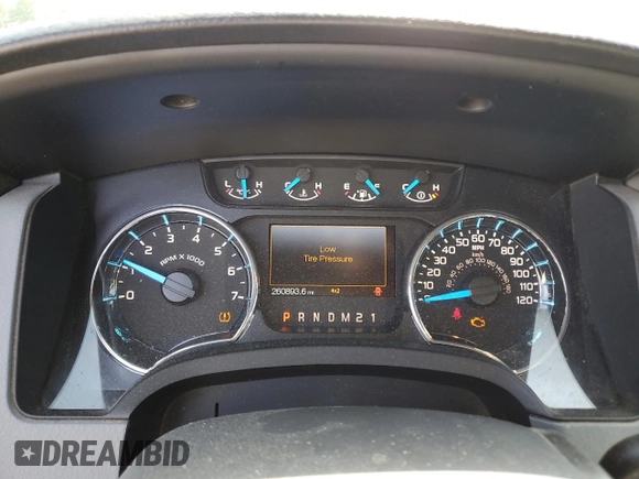 2013 Ford F-150 XL with VIN 1FTFX1EF1DFC37818, listed as a Copart auction lot 54352165 with 260,893 mi miles and Salvage title. Bid and sale history available at DreamBid. Image 9.