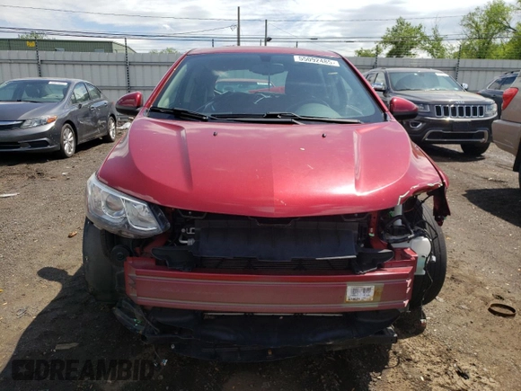 2017 Chevrolet Sonic LT z VIN 1G1JD6SH0H4128217, wystawiony jako Copart lot #55092485 z przebiegiem 41 545 mil mil oraz Szkoda całkowita • Salvage title. Historia ofert i sprzedaży dostępna na DreamBid. Obrazek 5.