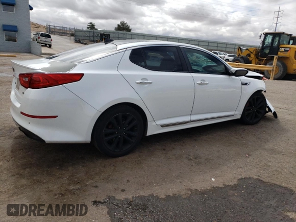 2014 Kia Optima SXL Turbo with VIN 5XXGR4A62EG284722, listed as a Copart auction lot 56189035 with 183,914 mi miles and Salvage title. Bid and sale history available at DreamBid. Image 3.