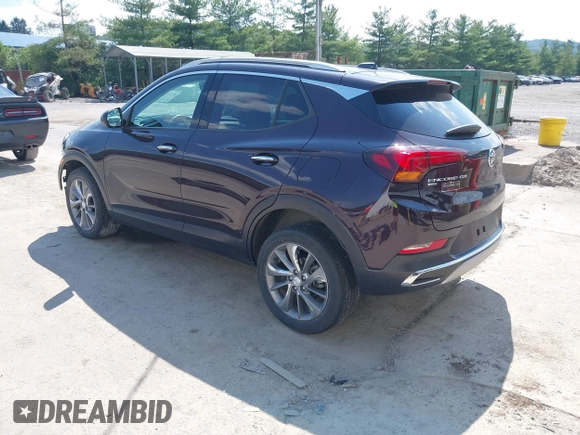 2021 Buick Encore GX Essence with VIN KL4MMGSL0MB138843, listed as a IAAI auction lot 42605890 with 34,850 mi miles and . Bid and sale history available at DreamBid. Image 3.