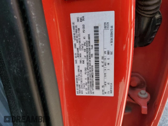 2021 Ford F-350 XL z VIN 1FT8W3DT3MED18310, wystawiony jako Copart lot #54895295 z przebiegiem 577 962 mil mil oraz Nie do naprawy • Non repairable. Historia ofert i sprzedaży dostępna na DreamBid. Obrazek 12.