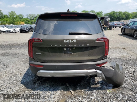 2022 Kia Telluride S z VIN 5XYP6DHC9NG202372, wystawiony jako Copart lot #59772235 z przebiegiem 41 052 mil mil oraz Szkoda całkowita • Salvage title. Historia ofert i sprzedaży dostępna na DreamBid. Obrazek 6.