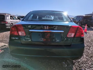 2001 Honda Civic EX with VIN 2HGES26761H602898, listed as a Copart auction lot 50371535 with 148,669 mi miles and Salvage Title. Bid and sale history available at carsss.com. Image 6.