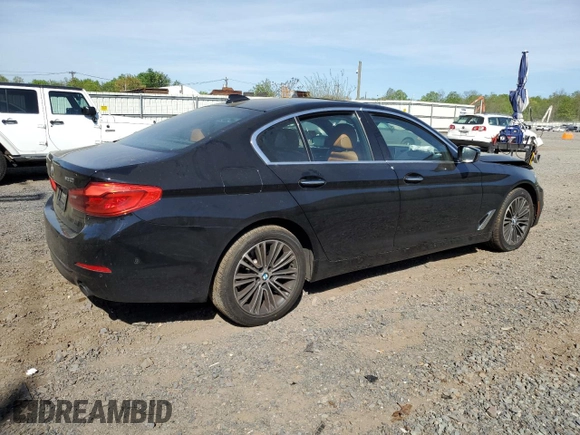 2017 BMW 5 Series 530i xDrive with VIN WBAJA7C30HG904334, listed as a Copart auction lot 54753125 with 71,083 mi miles and Salvage title. Bid and sale history available at DreamBid. Image 3.