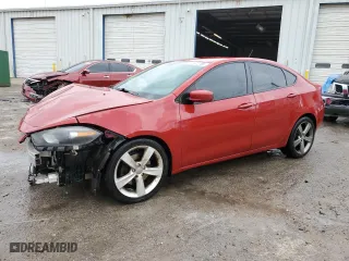 2013 Dodge Dart GT with VIN 1C3CDFCB5DD341222, listed as a Copart auction lot 41402785 with 186,903 mi miles and Salvage Title. Bid and sale history available at carsss.com. Image 1.