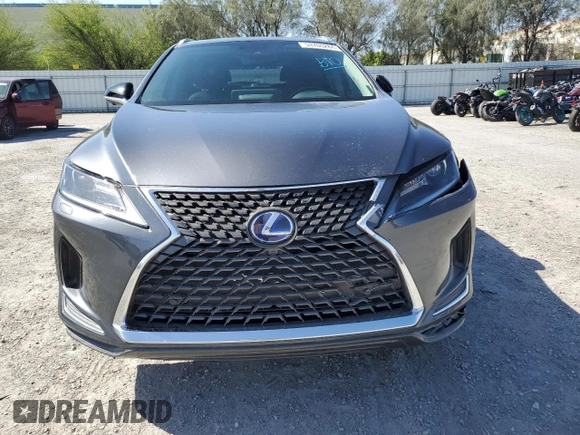 2022 Lexus RX with VIN JTJHGKFAXN2022736, listed as a Copart auction lot 53705284 with 24,642 mi miles and Salvage Title. Bid and sale history available at carsss.com. Image 5.