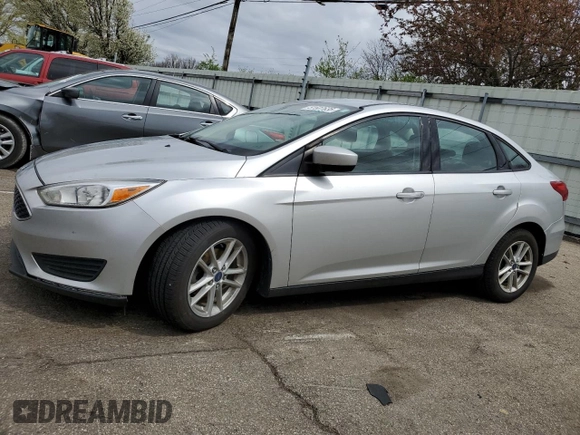 2018 Ford Focus SE with VIN 1FADP3F23JL228605, listed as a Copart auction lot 51507635 with 163,737 mi miles and Salvage Title. Bid and sale history available at carsss.com. Image 1.