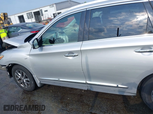 2015 Infiniti QX60 with VIN 5N1AL0MM8FC511242, listed as a IAAI auction lot 42577329 with 144,140 mi miles and . Bid and sale history available at DreamBid. Image 13.