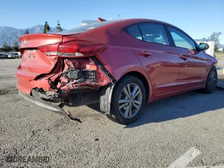 2018 Hyundai Elantra SEL with VIN 5NPD84LF1JH217630, listed as a Copart auction lot 46940535 with 75,256 mi miles and Salvage Title. Bid and sale history available at carsss.com. Image 3.