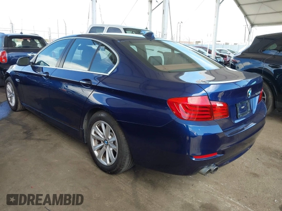 2016 BMW 5 Series 528i with VIN WBA5A5C52GG349375, listed as a IAAI auction lot 42013988 with 75,695 mi miles. Bid and sale history available at carsss.com. Image 3.