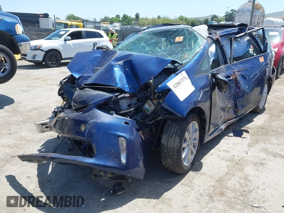 2013 Toyota Prius Two with VIN JTDZN3EU4D3206304, listed as a IAAI auction lot 42067570 with Not Provided miles and . Bid and sale history available at carsss.com. Image 2.