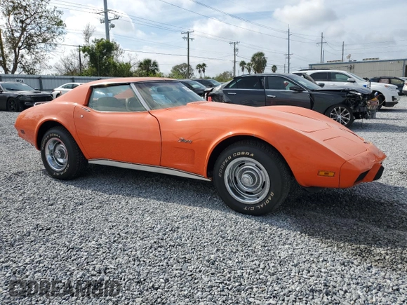 1976 Chevrolet Corvette with VIN 1Z37L6S442300, listed as a Copart auction lot 43044735 with 90,217 mi miles and Salvage title. Bid and sale history available at DreamBid. Image 4.