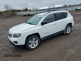 2014 Jeep Compass Sport with VIN 1C4NJDBB9ED641754, listed as a Copart auction lot 52806165 with 76,100 mi miles and Clean Title. Bid and sale history available at carsss.com. Image 1.