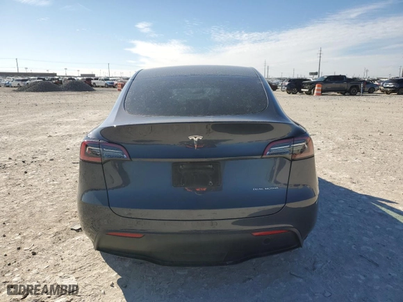 2023 Tesla Model Y Long Range with VIN 7SAYGDEE5PA100116, listed as a Copart auction lot 45713965 with 32,005 mi miles and Salvage Title. Bid and sale history available at carsss.com. Image 6.