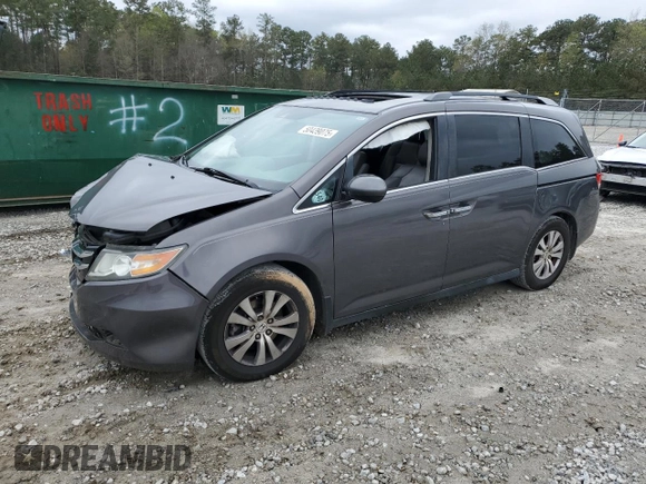 2016 Honda Odyssey EX-L with VIN 5FNRL5H60GB085888, listed as a Copart auction lot 50439075 with 167,129 mi miles and Salvage Title. Bid and sale history available at carsss.com. Image 1.