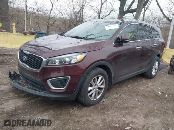 2017 Kia Sorento LX with VIN 5XYPG4A37HG217416, listed as a IAAI auction lot 41851505 with 109,140 mi miles and . Bid and sale history available at carsss.com. Image 2.