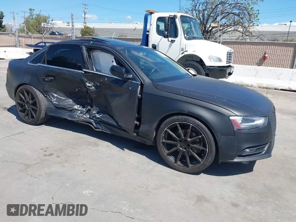2013 Audi A4 Premium with VIN WAUAFAFL8DN037541, listed as a IAAI auction lot 41949550 with 0 mi miles. Bid and sale history available at carsss.com. Image 1.