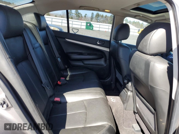2007 Infiniti G35 Journey with VIN JNKBV61E77M726558, listed as a Copart auction lot 52206864 with 63,670 mi miles and Salvage Title. Bid and sale history available at DreamBid. Image 10.