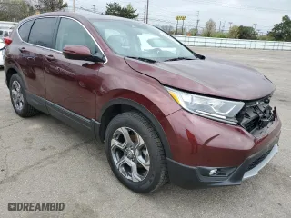 2019 Honda CR-V EX with VIN 2HKRW2H52KH661102, listed as a Copart auction lot 52445525 with 28,240 mi miles and Salvage Title. Bid and sale history available at carsss.com. Image 4.