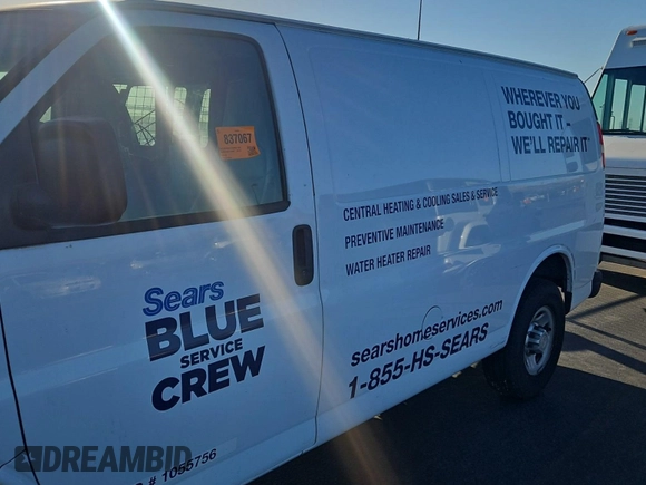 2013 Chevrolet Express Cargo with VIN 1GCWGFCA3D1147507, listed as a IAAI auction lot 42821437 with 234,091 mi miles and . Bid and sale history available at DreamBid. Image 16.