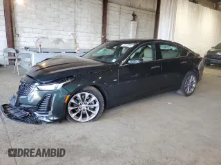 2020 Cadillac CT5 Premium Luxury with VIN 1G6DT5RKXL0132572, listed as a Copart auction lot 45916095 with 30,636 mi miles and Salvage Title. Bid and sale history available at carsss.com. Image 1.