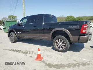 2021 Ram 2500 Longhorn with VIN 3C6UR5PL5MG530364, listed as a Copart auction lot 53162185 with Not provided miles and Salvage title. Bid and sale history available at DreamBid. Image 2.