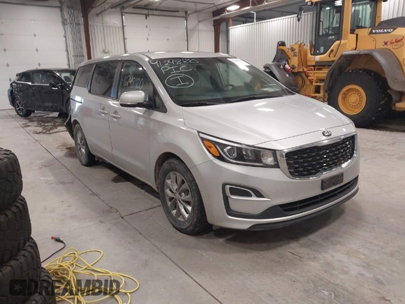 2021 Kia Sedona LX with VIN KNDMB5C18M6673537, listed as a IAAI auction lot 41248120 with 50,255 mi miles. Bid and sale history available at carsss.com. Image 1.