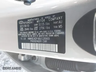 2011 Hyundai Genesis with VIN KMHGC4DF4BU128969, listed as a IAAI auction lot 41805517 with 108,353 mi miles. Bid and sale history available at carsss.com. Image 9.