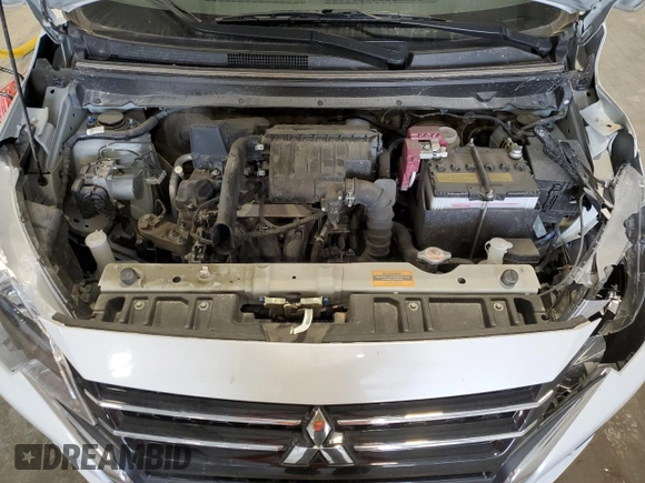 2023 Mitsubishi Mirage ES with VIN ML32FUFJ5PHF05662, listed as a Copart auction lot 53632475 with 21,861 mi miles and Salvage title. Bid and sale history available at DreamBid. Image 11.