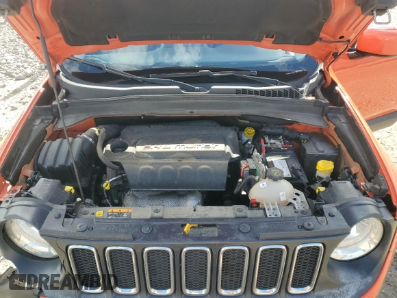 2017 Jeep Renegade Latitude z VIN ZACCJBBB0HPE44263, wystawiony jako Copart lot #58490605 z przebiegiem 110 555 mil mil oraz Nie do naprawy. Historia ofert i sprzedaży dostępna na DreamBid. Obrazek 11.