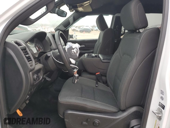 2025 Ram 1500 with VIN 1C6SRFNP3SN608731, listed as a Copart auction lot 42636735 with 7,736 mi miles and Salvage title. Bid and sale history available at DreamBid. Image 7.