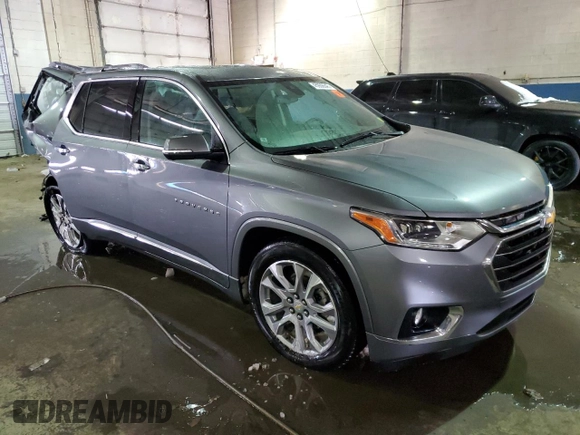 2021 Chevrolet Traverse Premier z VIN 1GNEVKKW9MJ174323, wystawiony jako Copart lot #45936545 z przebiegiem 54 049 mil mil oraz Nie do naprawy • Non repairable. Historia ofert i sprzedaży dostępna na DreamBid. Obrazek 4.