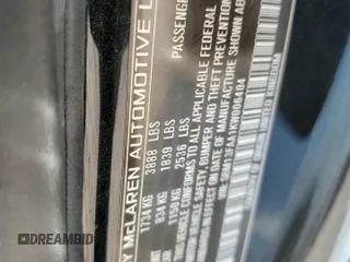 2019 McLaren 570S z VIN SBM13FAA1KW006404, wystawiony jako Copart lot #78088414 z przebiegiem 17 852 mil mil oraz Szkody całkowita. Historia ofert i sprzedaży dostępna na DreamBid. Obrazek 15.