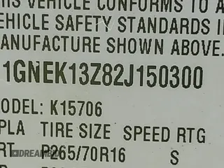 2002 Chevrolet Tahoe LS z VIN 1GNEK13Z82J150300, wystawiony jako IAAI lot #42116707 z przebiegiem 224 512 mil mil oraz . Historia ofert i sprzedaży dostępna na DreamBid. Obrazek 9.