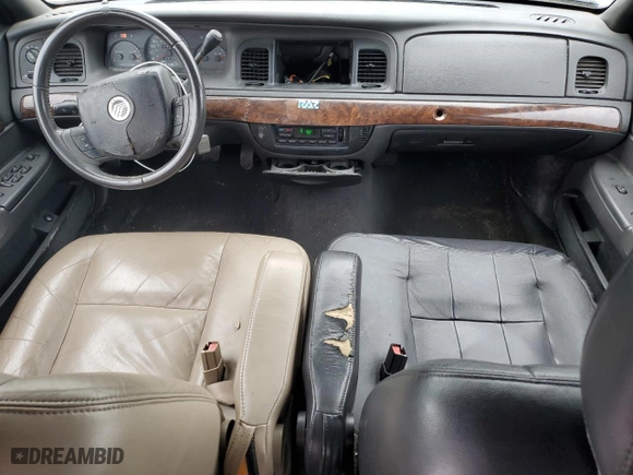 2005 Mercury Grand Marquis LS Premium with VIN 2MEFM75W25X627343, listed as a Copart auction lot 52307095 with 213,331 mi miles and Clean Title. Bid and sale history available at carsss.com. Image 8.