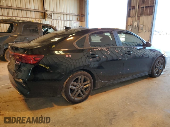 2021 Kia Forte GT-Line with VIN 3KPF34AD7ME375553, listed as a Copart auction lot 48064995 with 43,634 mi miles and Clean Title. Bid and sale history available at carsss.com. Image 3.