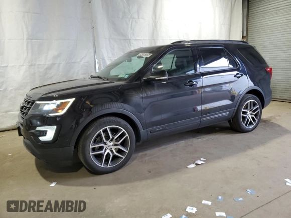 2017 Ford Explorer Sport with VIN 1FM5K8GT9HGD80842, listed as a Copart auction lot 46458285 with 88,731 mi miles and Clean Title. Bid and sale history available at carsss.com. Image 1.