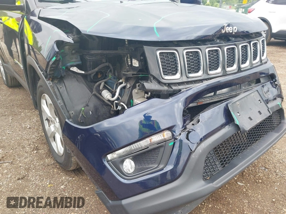 2018 Jeep Compass Latitude with VIN 3C4NJCBB9JT124968, listed as a IAAI auction lot 42378308 with 90,866 mi miles and . Bid and sale history available at DreamBid. Image 6.