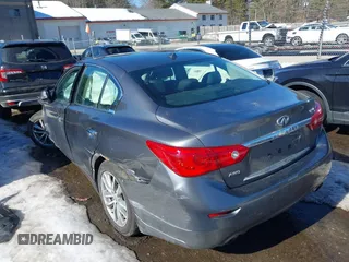 2015 Infiniti Q50 with VIN JN1BV7AR4FM407078, listed as a IAAI auction lot 41680093 with 122,666 mi miles. Bid and sale history available at carsss.com. Image 13.